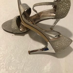 Silver Alfani 3 inches heels shoes